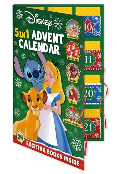 Disney: 5-in-1 Advent Calendar - Countdown to Christmas with stories, activities and quizzes! - Walt Disney - Books - Bonnier Books Ltd - 9781837959174 - September 19, 2024