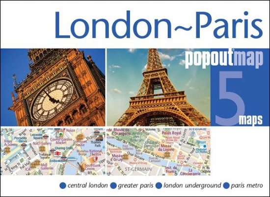 Cover for Popout Map · Popout Maps: London Paris Popout Map (Gebundenes Buch) (2016)