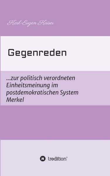 Cover for Kaiser · Gegenreden (Book) (2020)