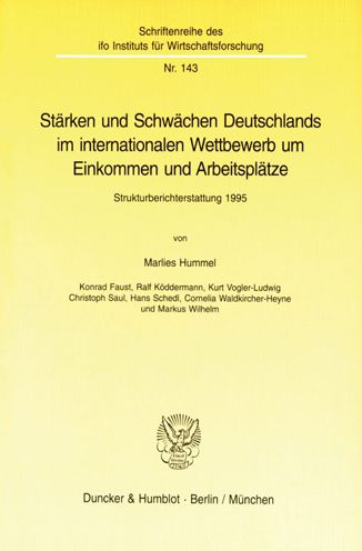 Stärken und Schwächen Deutschlan - Hummel - Boeken -  - 9783428090174 - 10 januari 1997