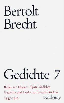 Cover for Bertolt Brecht · Gedichte.07 (Bog)