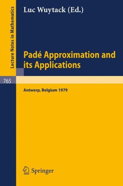 Cover for L Wuytack · Pade Approximation and Its Applications - Lecture Notes in Mathematics (Paperback Book) (1979)