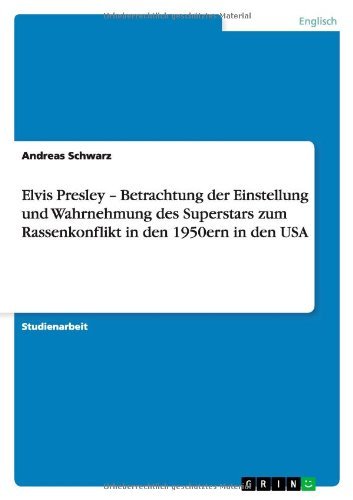 Cover for Schwarz · Elvis Presley   Betrachtung der (Book) [German edition] (2012)