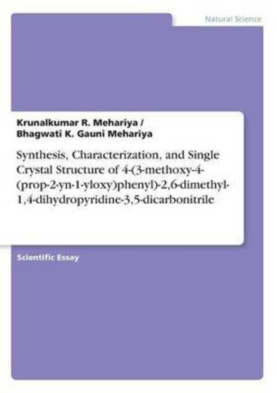 Cover for Mehariya · Synthesis, Characterization, a (Book) (2016)