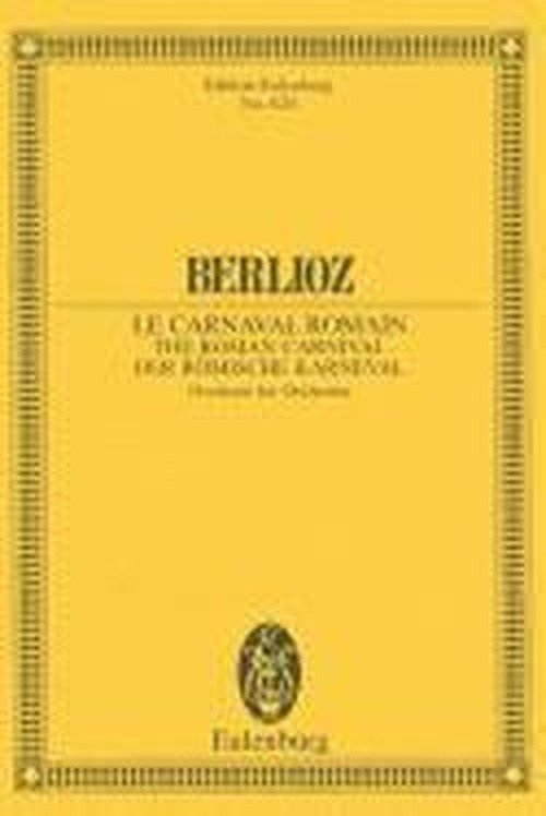 Cover for Hector Berlioz · Roman Carnival Op 9 (Paperback Bog) (1986)