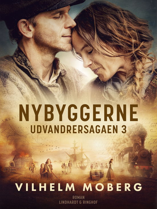 Cover for Vilhelm Moberg · Udvandrersagaen: Nybyggerne (Sewn Spine Book) [1er édition] (2024)