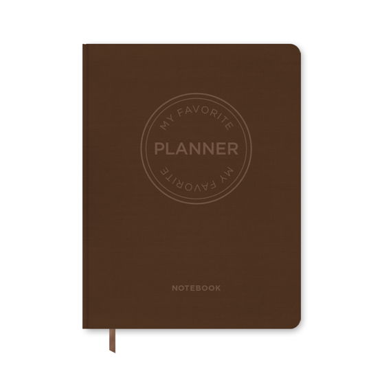 Cover for Forlaget Aronsen · MY FAVORITE PLANNER by ARONSEN: MY FAVORITE PLANNER Notebook / Dark Brown (Hardcover Book) [1. wydanie] (2021)