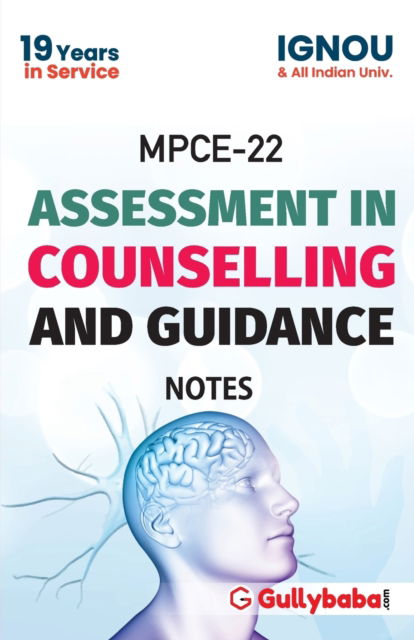 Cover for Gullybaba Com Panel · Mpce-022 Assessment in Counselling and Guidance Notes2018 (Paperback Book) (2015)