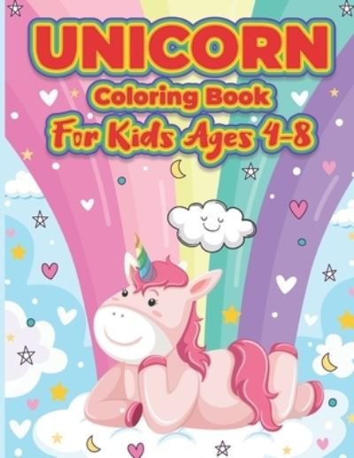 Cover for Bk Lovers Publication · Unicorn Coloring Book for Kids Ages 4-8 (Paperback Bog) (2020)
