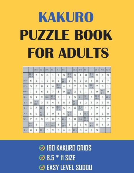 Cover for Pip Pop Publishing · Kakuro Puzzle Book For Adults (Paperback Book) (2021)