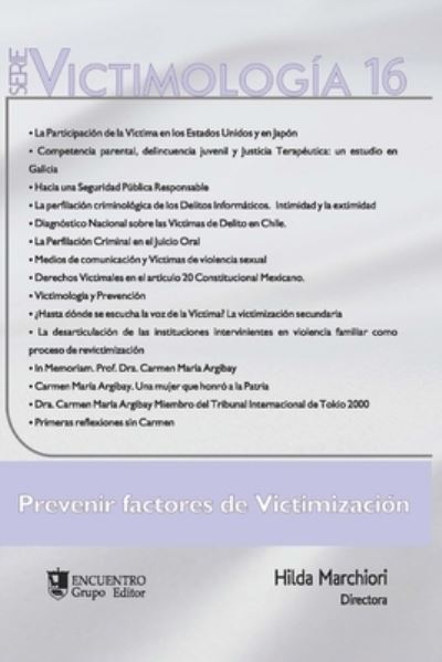 Cover for Cesar Fortete · Victimologia 16: Prevenir factores de Victimizacion - Victimologia (Paperback Book) (2021)