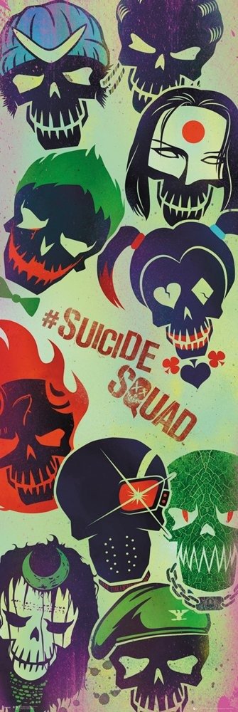 Cover for Dc Comics: Suicide Squad · Faces (Poster Da Porta 53x158 Cm) (MERCH)