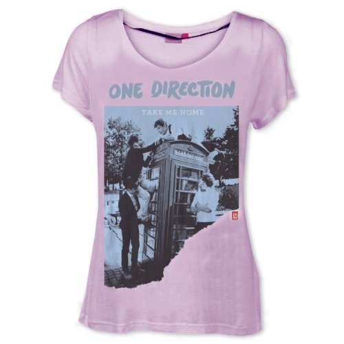 Cover for One Direction · T-Shirt # M Ladies Pink # Take Me Home Ripped (MERCH) [size M] [Pink - Ladies edition]