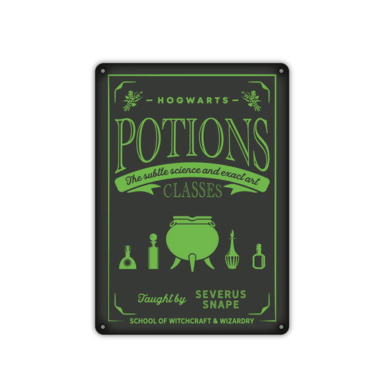 Cover for Harry Potter: Half Moon Bay · Potions (Tin Sign A5 / Cartello Latta A5) (MERCH)