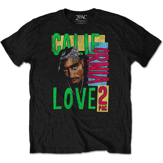 Tupac · Tupac Unisex T-Shirt: California Love (T-shirt) [size L] [Black - Unisex edition]