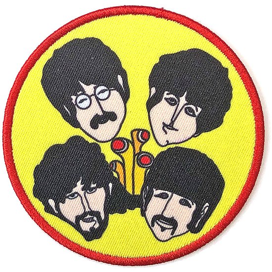 The Beatles Standard Woven Patch: Yellow Submarine Periscopes & Heads - The Beatles - Fanituote -  - 5056170692175 - 
