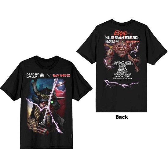 Iron Maiden Unisex T-Shirt: Dead By Daylight Killer Realm (Back Print) - Iron Maiden - Merchandise -  - 5056737244175 - 