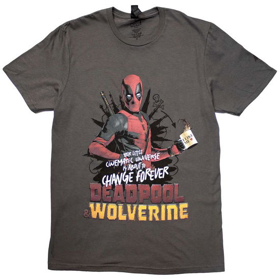 Cover for Marvel Comics · Marvel Comics Unisex T-Shirt: Deadpool &amp; Wolverine Change Universe (T-shirt) [size S]