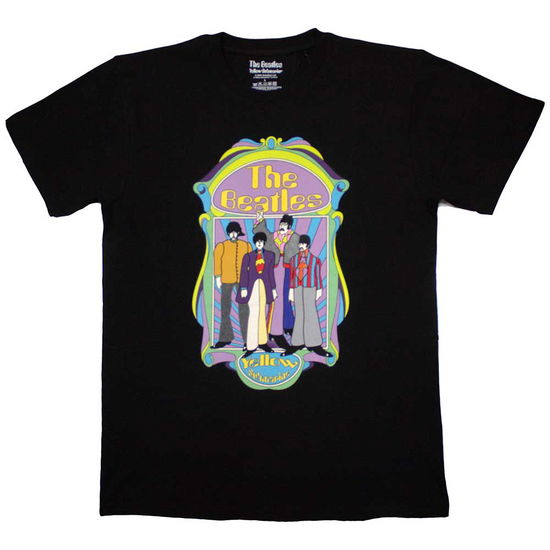 Cover for The Beatles · The Beatles Unisex T-Shirt: Yellow Submarine Sub Band Frame v2 (T-shirt) [size S] (2024)