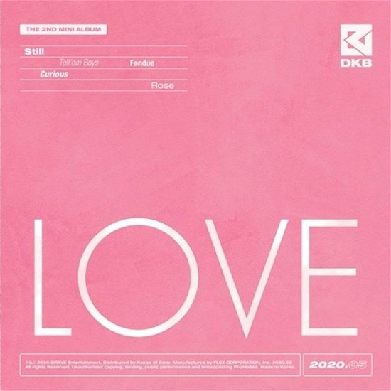 Love - Dkb - Música - BRAVE ENTERTAINMENT - 8804775143175 - 29 de mayo de 2020