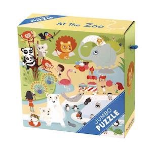 Cover for Mudpuppy · At the Zoo Jumbo Puzzle (Toys) (2012)