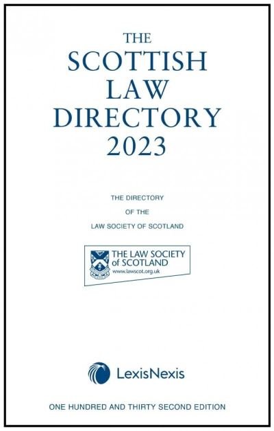 Cover for The Scottish Law Directory: The White Book 2023 (Hardcover Book) (2023)