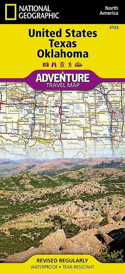 United States, Texas And Oklahoma Adventure Map - National Geographic Maps - Bøger - National Geographic Maps - 9781566957175 - 30. marts 2022