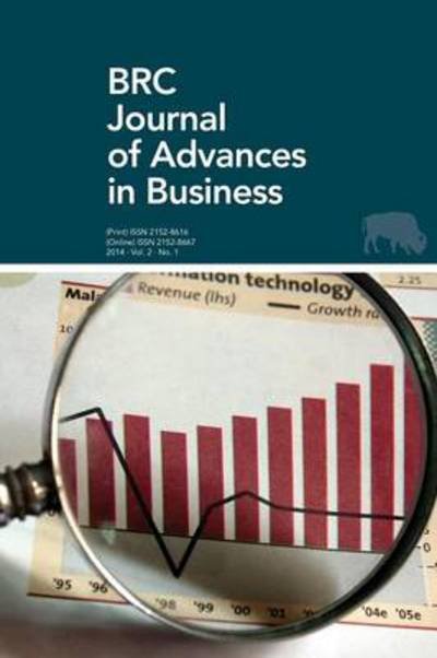 Cover for Paul Richardson · Brc Journal of Advances in Business Volume 2, Number 1 (Paperback Bog) (2014)