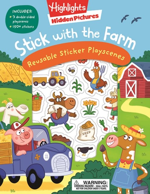 Cover for Highlights · Stick with the Farm Hidden Pictures Reusable Sticker Playscenes - Highlights Reusable Sticker Playscenes (Taschenbuch) (2023)