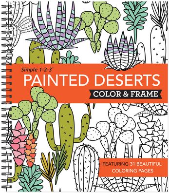 Cover for New Seasons · Color &amp; Frame - Painted Deserts (Adult Coloring Book) (Spiralbok) (2020)