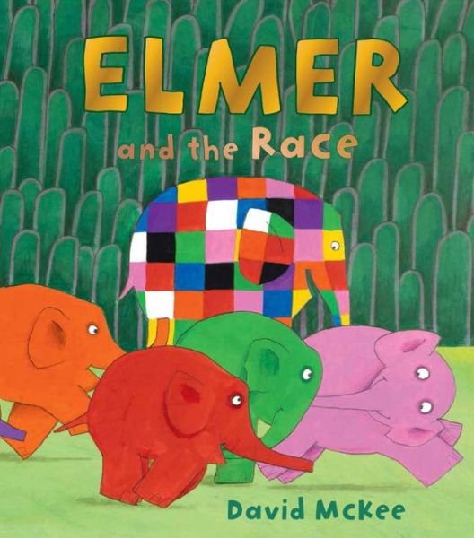 Cover for David McKee · Elmer and the Race - Elmer Picture Books (Innbunden bok) (2016)