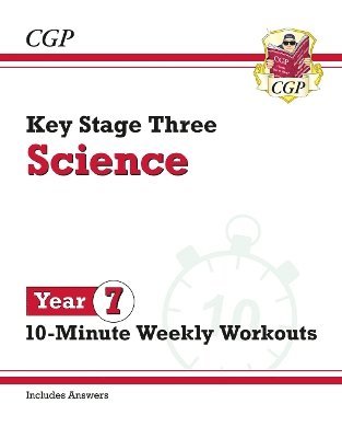 Cover for CGP Books · New KS3 Year 7 Science 10-Minute Weekly Workouts (includes answers) (Pocketbok) (2024)