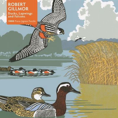 Adult Jigsaw Puzzle Robert Gillmor: Ducks, Falcons and Lapwings: 1000-Piece Jigsaw Puzzles - 1000-piece Jigsaw Puzzles -  - Jogo de tabuleiro - Flame Tree Publishing - 9781839648175 - 19 de julho de 2022