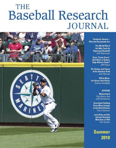 The Baseball Research Journal (BRJ), Volume 39 #1 - Society for American Baseball Research - Books - Society for American Baseball Research - 9781933599175 - September 1, 2010