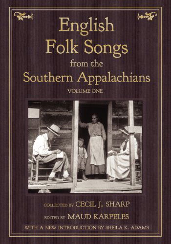 Cover for Cecil J Sharp · English Folk Songs from the Southern Appalachians, Vol 1 (Paperback Book) (2012)