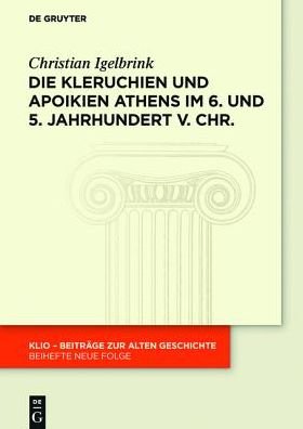 Cover for Igelbrink · Die Kleruchien und Apoikien A (Buch) (2015)