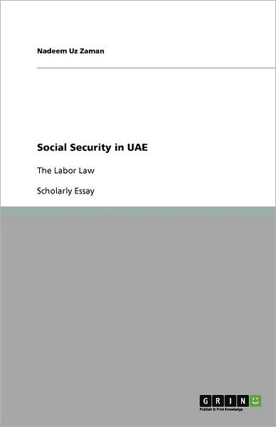 Cover for Zaman · Social Security in UAE (Book) (2011)