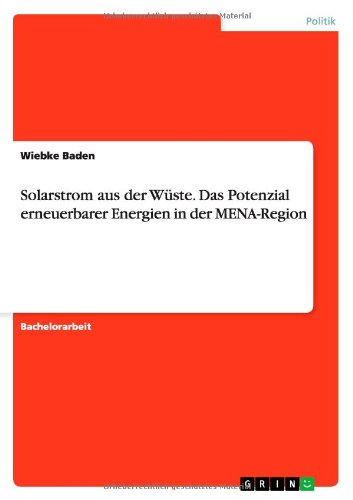 Cover for Baden · Solarstrom aus der Wüste. Das Pot (Book) [German edition] (2014)