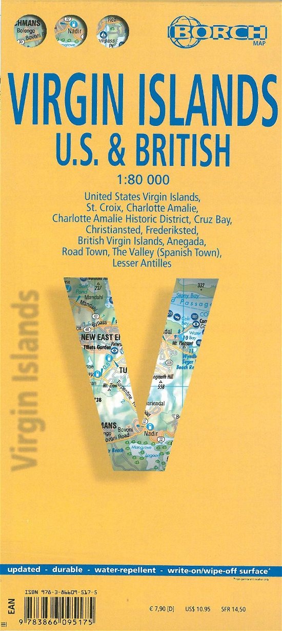 Cover for Borch GmbH · Borch Map. Virgin Islands (Book) (2001)