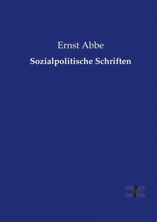 Cover for Ernst Abbe · Sozialpolitische Schriften (Paperback Book) [German edition] (2019)