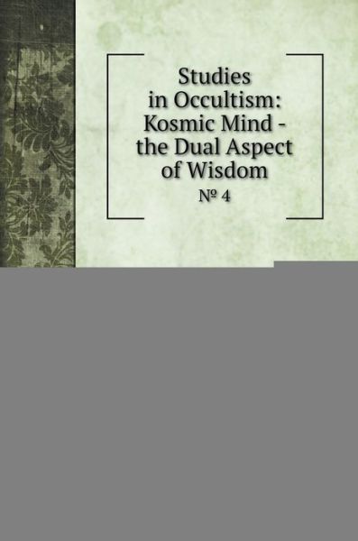 Cover for Helena Petrovna Blavatsky · Studies in Occultism (Inbunden Bok) (2020)