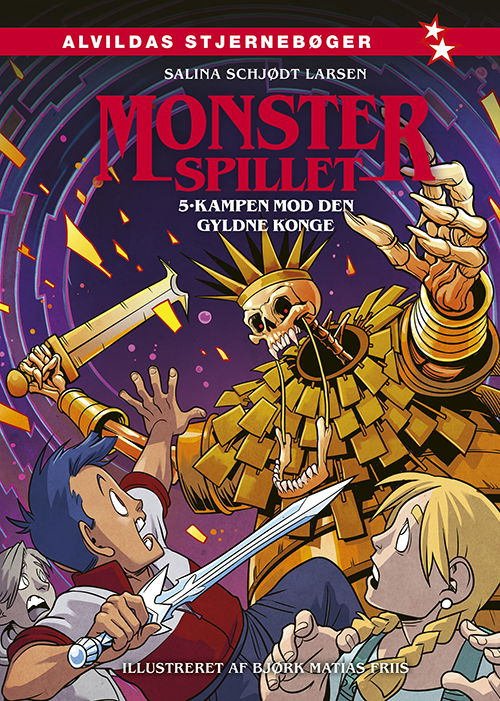 Cover for Salina Schjødt Larsen · Monsterspillet: Monsterspillet 5: Kampen mod Den Gyldne Konge (Gebundesens Buch) [1. Ausgabe] (2025)