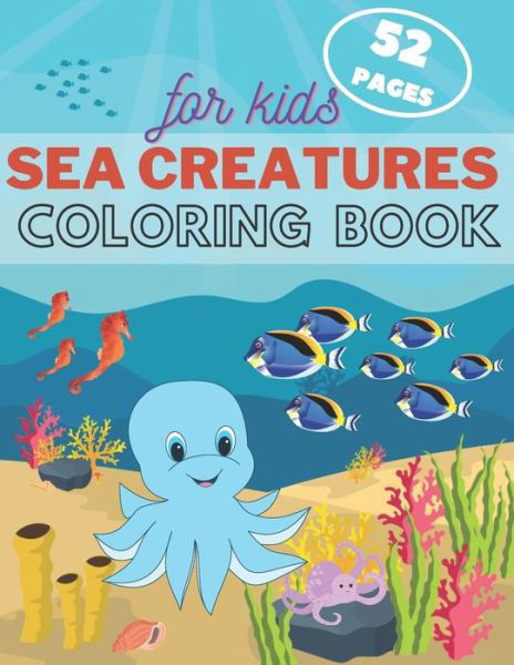 Cover for Flying Stork · Sea Creature Coloring Book For Kids (Paperback Book) (2021)