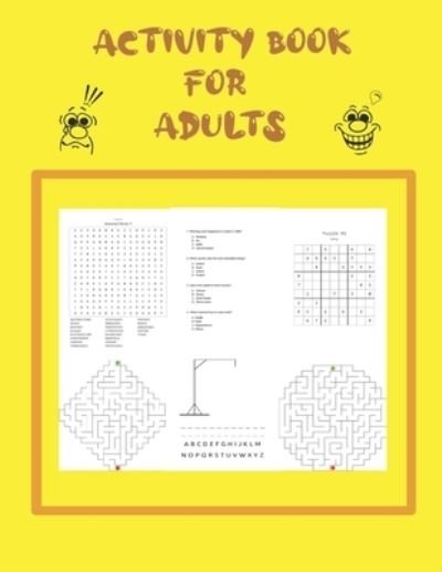 Cover for Sue Avc · Activity Book for Adults (Paperback Book) (2021)
