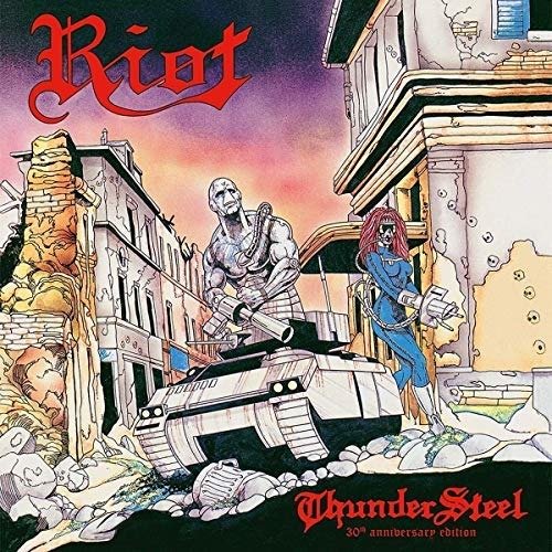 Cover for Riot  · Thundersteel 30Th - Coloured Edition (VINIL)