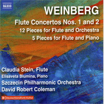 Cover for Stein / Szczecin / Coleman · Weinberg: Flute Concertos Nos. 1 And 2. 12 Pieces For Flute And Orchestra. 5 Pieces For Flute And Piano (CD) (2019)