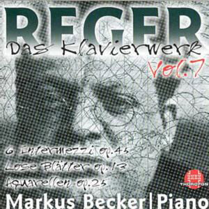 Complete Piano Works 7 - Reger / Becker - Musique - THOROFON - 4003913123176 - 15 mai 2000