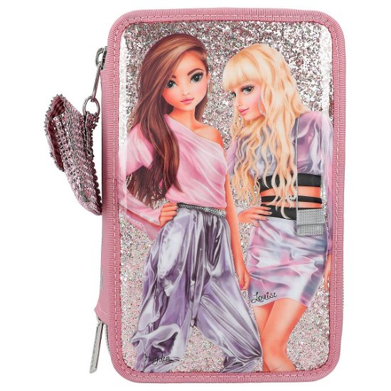 Cover for Topmodel · Triple Pencil Case With Glitter Glitter Queen ( 0412527 ) (Toys)