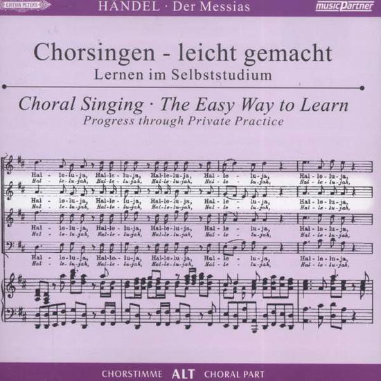 Cover for Chorsingen leicht gemacht:Händel,Messias (Alt) · Georg Friedrich Händel (1685-1759) (CD)