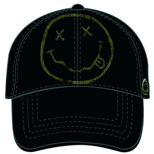 Cover for Nirvana · Nirvana Unisex Baseball Cap: Happy Face (Distressed) (CLOTHES) [Black - Unisex edition] (2016)